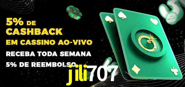 Promoções do cassino ao Vivo jili707